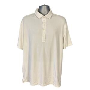 Polo Golf Ralph Lauren White Stretch Lisle Short Sleeve Golf Polo Size XL